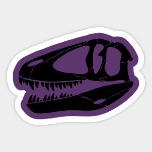 Carcharodontosaurus skull Sticker